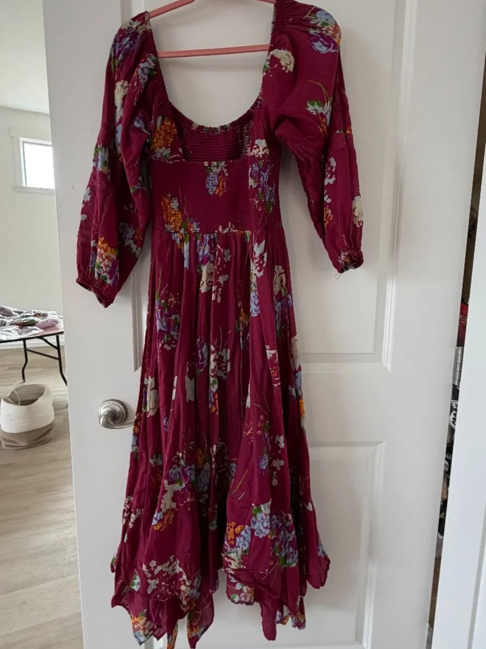 Free People Morning Glory Maxi A-line Backless High Waist length 51" size Small - Picture 3 of 7